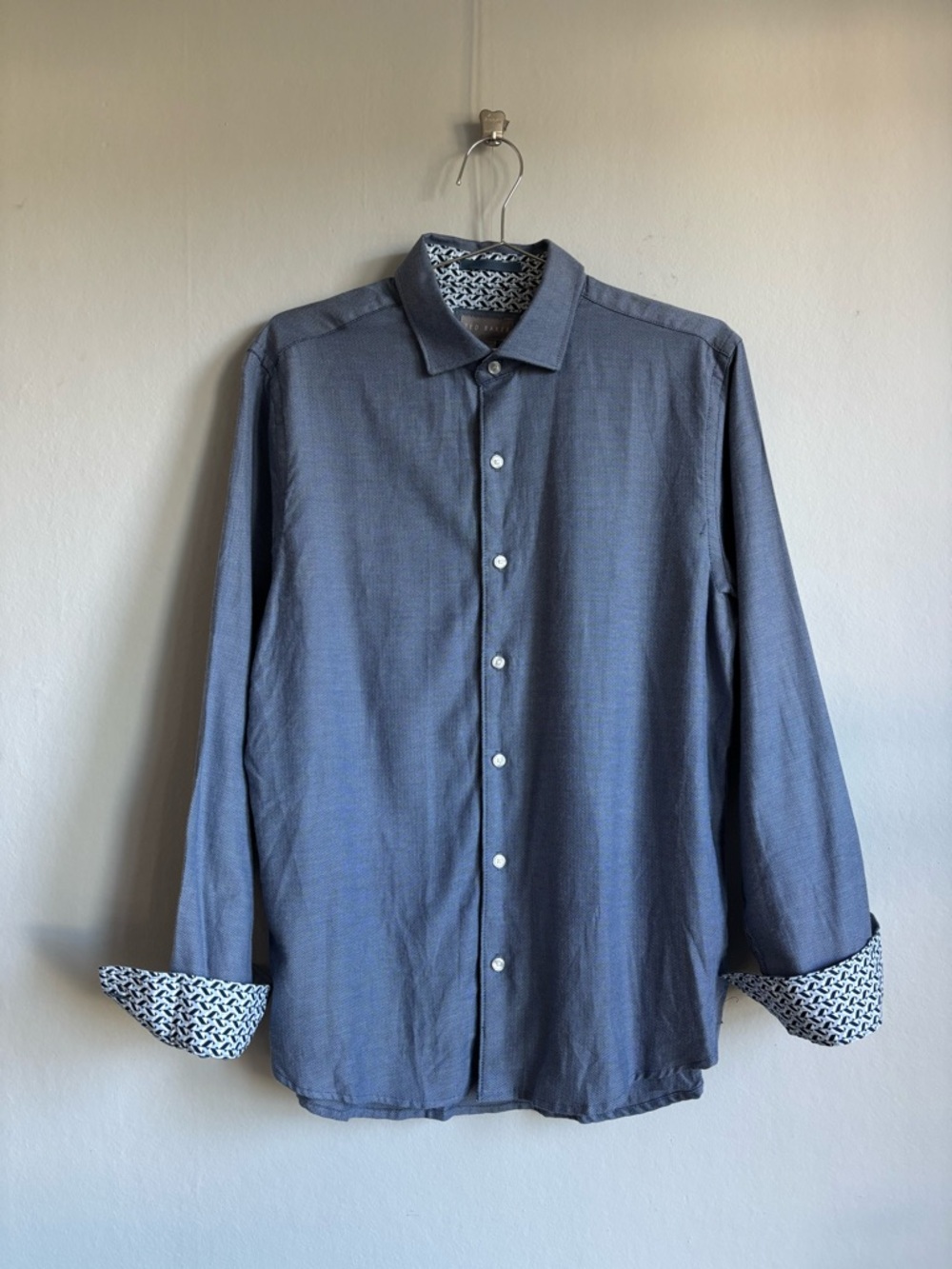 ted baker dress shirt - navy + blue